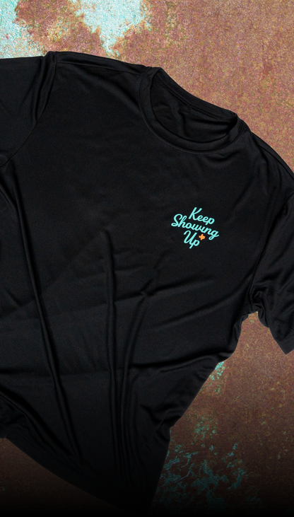 ORANGE BUFFALO "KEEP SHOWING UP" SHIRT SPORT TECH (Iron grey)