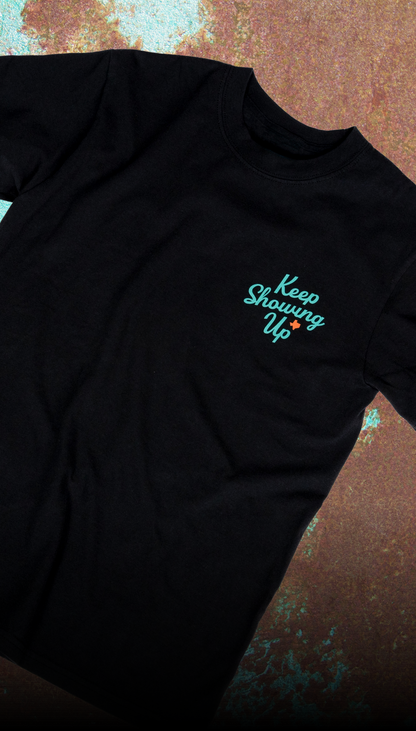 ORANGE BUFFALO "KEEP SHOWING UP" SHIRT COTTON